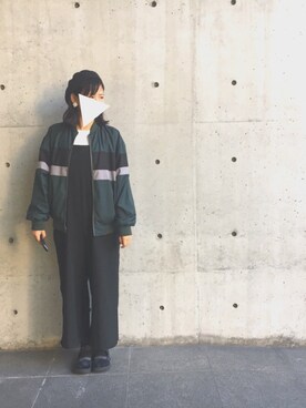 「SENSE OF PLACE by URBAN RESEARCH（センスオブプレイスバイアーバンリサーチ）のアイテム（つなぎ/オールインワン）」を使った、りえさん（レディース・160cm）の秋コーディネート