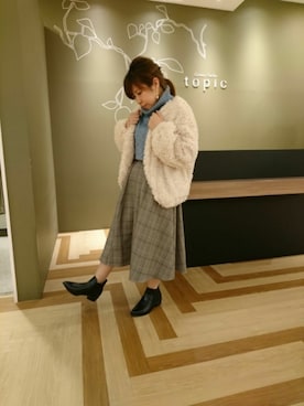 「Green　Parks（グリーンパークス）のアイテム（ブルゾン）」を使った、yuchiさん（レディース・149cm）の秋コーディネート