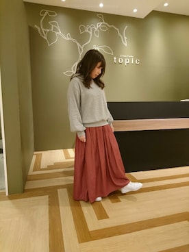 「Green　Parks（グリーンパークス）のアイテム（パーカー）」を使った、yuchiさん（レディース・149cm）の冬コーディネート