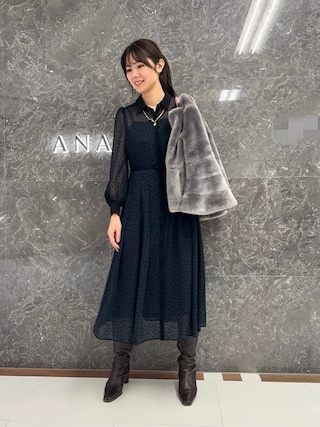 ANAYI（アナイ）の「スターフロッキーシャツ ワンピース