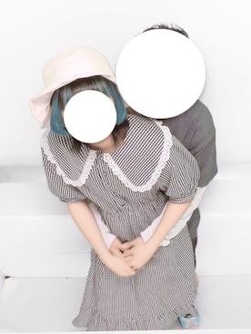 「RETRO GIRL（レトロガール）のアイテム（帽子）」を使った、uさん（レディース・151cm）の夏コーディネート