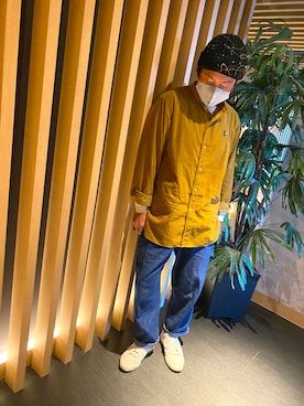 「ペイント」｜「アイテム（帽子）」を使った、みえは〜る。さん（メンズ・169cm）の秋コーディネート