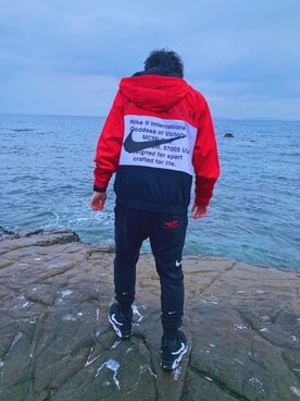 Nike ナイキ の Web限定 Nike ナイキ スウッシュフーディウーブンジャケット ナイロンジャケット Wear