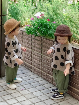 「COACH（コーチ）のアイテム（パンツ）」を使った、妤希さん（レディース・152cm）の夏コーディネート