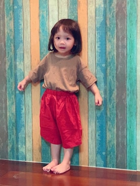 「COACH（コーチ）のアイテム（パンツ）」を使った、妤希さん（レディース・152cm）の夏コーディネート