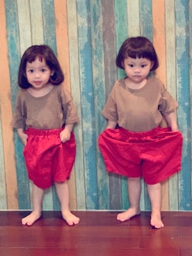 「COACH（コーチ）のアイテム（パンツ）」を使った、妤希さん（レディース・152cm）の夏コーディネート