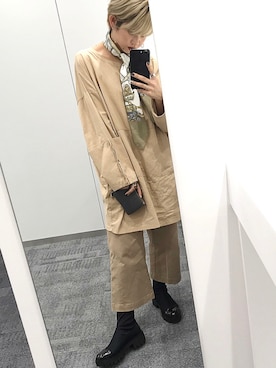 「金髪ショート」｜「アイテム（アクセサリー）」を使った、ramさん（レディース・158cm）の秋コーディネート
