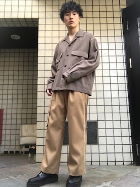 「STUDIOUS HIGH（ストゥディオスハイ）のアイテム」を使った、しっちーさん（メンズ・171cm）の冬コーディネート