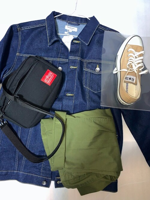 さとちん 置き画 Manhattan Portageのショルダーバッグを使ったコーディネート Wear