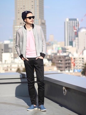 「アイテム（モカシン/デッキシューズ）」を使った、shunsuke.Hさん（メンズ・182cm）の春コーディネート