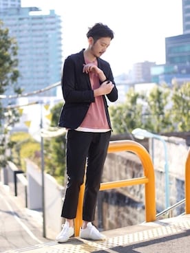 「MIND BLOW（マインドブロウ）のアイテム」を使った、shunsuke.Hさん（メンズ・182cm）の春コーディネート