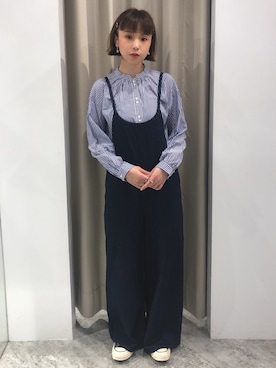 「Taiwan」｜「アイテム（サロペット/オーバーオール）」を使った、min.min.さん（レディース・158cm）の夏コーディネート
