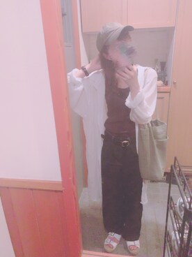 「8seconds（エイトセカンズ）のアイテム（バッグ）」を使った、ちーさん（レディース・155cm）の秋コーディネート