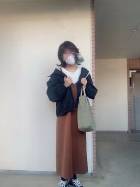 「8seconds（エイトセカンズ）のアイテム（バッグ）」を使った、ちーさん（レディース・155cm）の春コーディネート