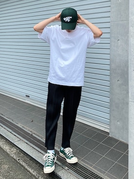 「Acne Studios（アクネストゥディオズ）の＜Acne Studios＞リバースロゴTシャツΨо（Tシャツ/カットソー）」を使った、いそまた あいさん（レディース・160cm）の夏コーディネート