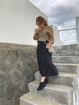 「TORY BURCH（トリーバーチ）のアイテム」を使った、3coinsyurieさん（レディース・153cm）の秋コーディネート