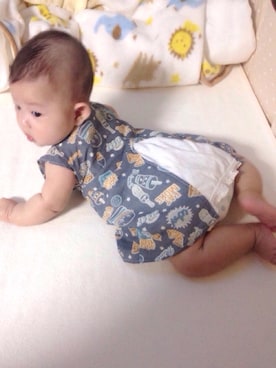 「生後4ヶ月」｜「アイテム（その他）」を使った、hanaさん（キッズ・60cm）の夏コーディネート