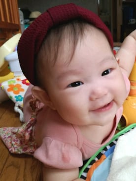 「70㎝」｜hanaさん（キッズ・60cm）の秋コーディネート