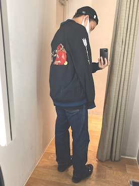 「Design Tshirts Store graniph（デザイン　ティーシャツ　ストア　グラニフ）のアイテム（ジャケット/アウター）」を使った、ゆうきさん（メンズ・166cm）の秋コーディネート