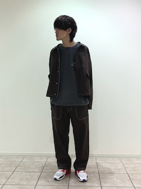 「BASQUIAT（バスキア）のアイテム」を使った、ryujiさん（メンズ・176cm）の秋コーディネート