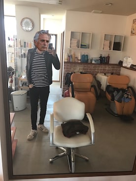 「shama（シャマ）のアイテム」を使った、田舎ヤンキーさん（メンズ・173cm）の春コーディネート