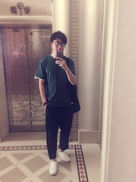 「Native（ネイティブ）のアイテム」を使った、Squall-Wongさん（メンズ・186cm）の春コーディネート