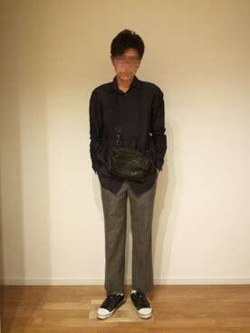 「PUMA by MIHARA YASUHIRO（プーマバイミハラヤスヒロ）のアイテム」を使った、SAIさん（メンズ・178cm）の秋コーディネート