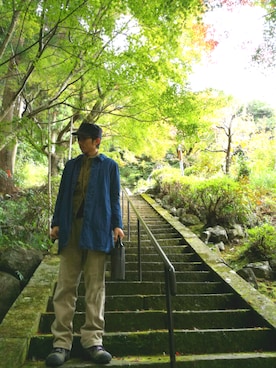「KEEN（キーン）のアイテム（その他シューズ）」を使った、SAIさん（メンズ・178cm）の秋コーディネート