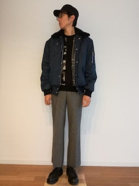 SAIさん（メンズ・178cm）の冬コーディネート