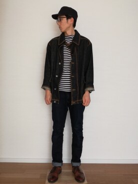 「JUNKO SHIMADA（ジュンコシマダ）のアイテム（ジャケット/アウター）」を使った、SAIさん（メンズ・178cm）の春コーディネート