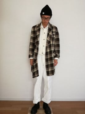 「PENDLETON（ペンドルトン）のアイテム（その他アウター）」を使った、SAIさん（メンズ・178cm）の秋コーディネート