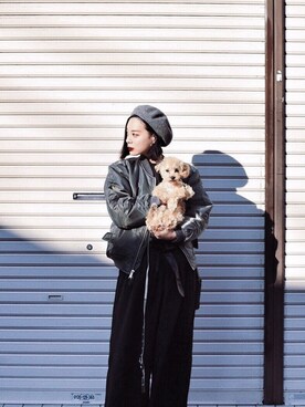 「Ray BEAMS（レイビームス）のアイテム（ジャケット/アウター）」を使った、ARISAさん（レディース・157cm）の冬コーディネート