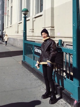 ARISAさん（レディース・157cm）の冬コーディネート