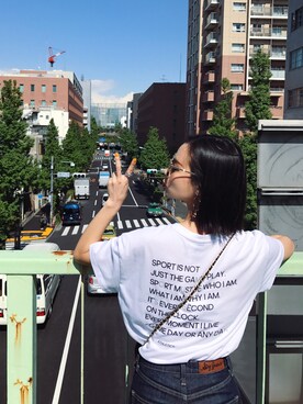 「IOSSELLIANI（イオッセリアーニ）のアイテム（アクセサリー）」を使った、ARISAさん（レディース・157cm）の春コーディネート
