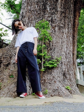 「730（ナナサンマル）のアイテム」を使った、ARISAさん（レディース・157cm）の春コーディネート