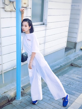 「730（ナナサンマル）のアイテム」を使った、ARISAさん（レディース・157cm）の夏コーディネート