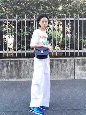 「MCM（エムシーエム）のアイテム」を使った、ARISAさん（レディース・157cm）の夏コーディネート