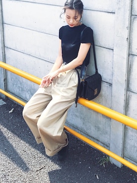「MCM（エムシーエム）のアイテム」を使った、ARISAさん（レディース・157cm）の秋コーディネート