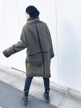 「JEANASIS（ジーナシス）のアイテム（ハンチング/ベレー帽）」を使った、ARISAさん（レディース・157cm）の秋コーディネート