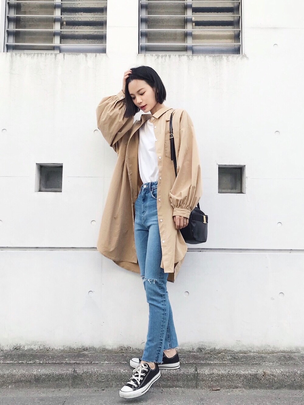 19年人気スキニーパンツコーデ27選 スキニーパンツを攻略 おしゃれアイテム スキニーパンツ デニム派 ブラック派 Unisize ユニサイズ