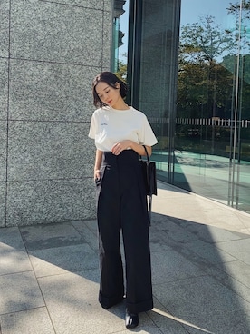 「ANT（アント）のアイテム（パンツ）」を使った、ARISAさん（レディース・157cm）の春コーディネート