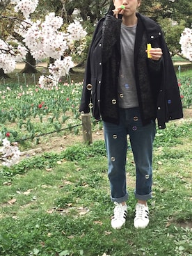 「YAECA（ヤエカ）のアイテム（ナイロンジャケット）」を使った、nosukeさん（レディース・160cm）の冬コーディネート