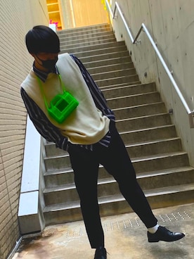 「temptation（テンプテーション）のアイテム」を使った、Yutoさん（メンズ・173cm）の春コーディネート