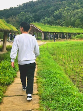 「CONS SBのアイテム」を使った、タボつさん（メンズ・168cm）の秋コーディネート