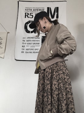 「SM2（エスエムツー）のアイテム（ブルゾン）」を使った、a.さん（レディース・148cm）の春コーディネート
