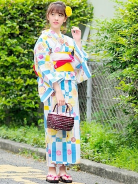 「FLAG by ALEXIA STAM（フラッグバイアリシアスタン）のアイテム」を使った、アンココンさん（レディース・160cm）の夏コーディネート