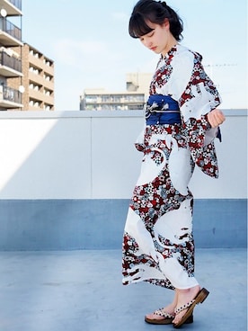 「FLAG by ALEXIA STAM（フラッグバイアリシアスタン）のアイテム」を使った、アンココンさん（レディース・166cm）の夏コーディネート