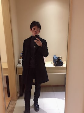 「Selected   （-）のアイテム（ジャケット/アウター）」を使った、十元さん（メンズ・172cm）の冬コーディネート