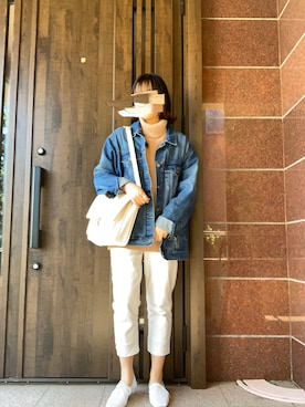 「JEANASIS（ジーナシス）のアイテム（バレエシューズ）」を使った、Kashiiさん（レディース・162cm）の春コーディネート