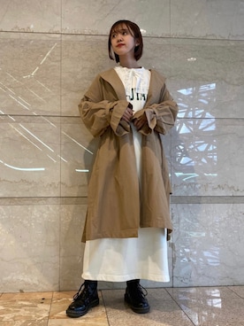 「alleybywcloset」｜「アイテム（ジャケット/アウター）」を使った、fuka matsuiさん（レディース・159cm）の冬コーディネート